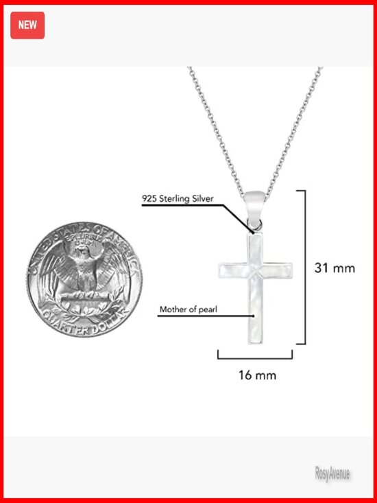 Sterling Silver Cross Pendant With 18 Sterling Silver Cross Pendant Necklace 18 Inch Chain Religious Jewelry